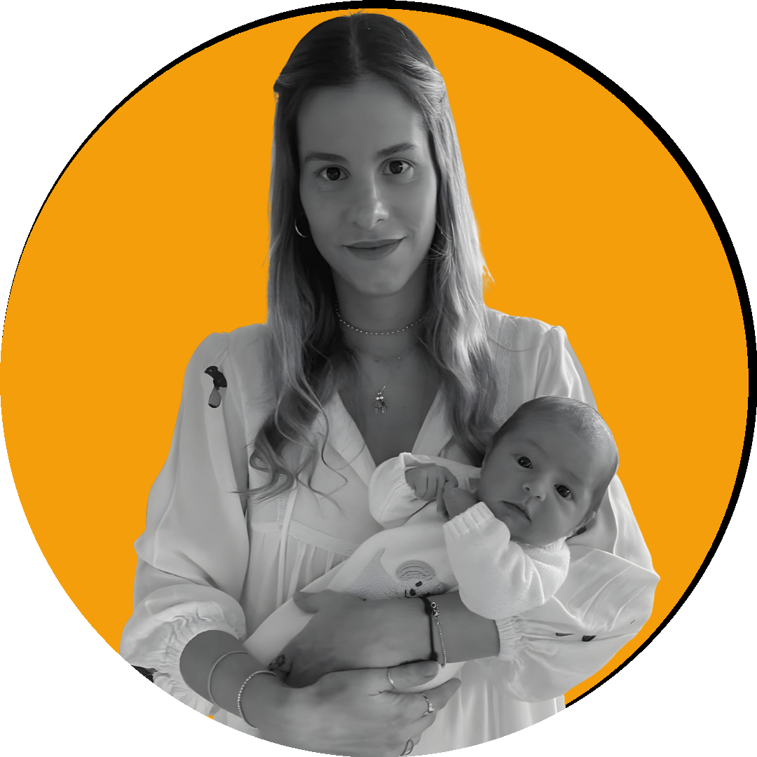 Shantal Verdelho com seu bebê