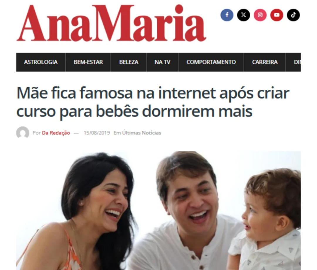 Publicação da revista AnaMaria sobre o trabalho de Karla Mendonça